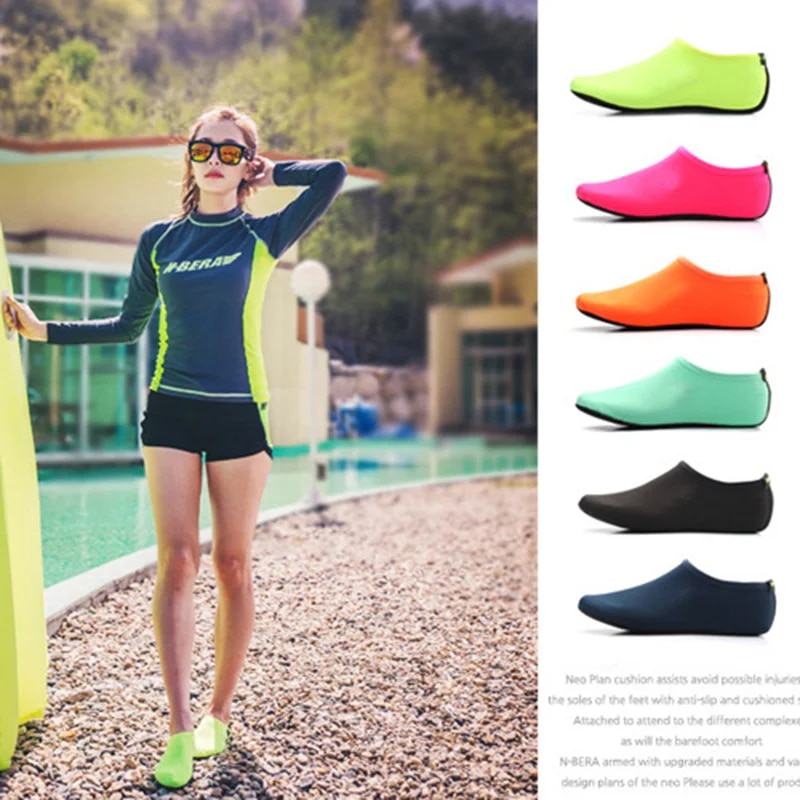 Snorkel Dry Top - 多用途のアウトドアビーチソックス 滑り止めスイムソックスカバー 水泳、ダイビング、シュノーケリング用 - ビーチギア