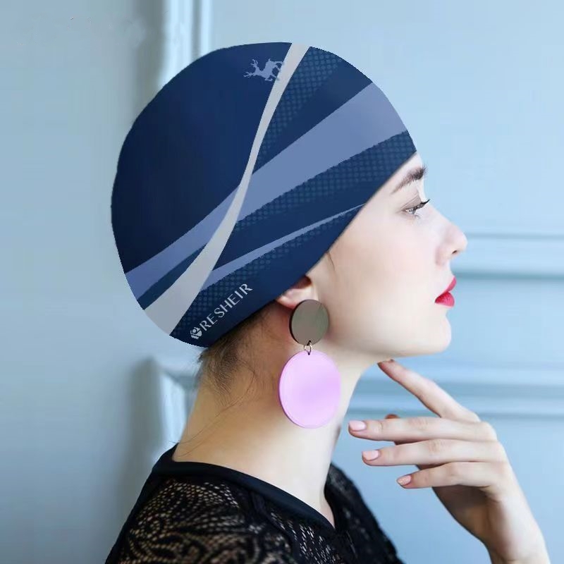 Aquatic Sports Cap - ファッションシリコーン水泳キャップ女性のための快適な防水水泳キャップ大人のバスキャップ