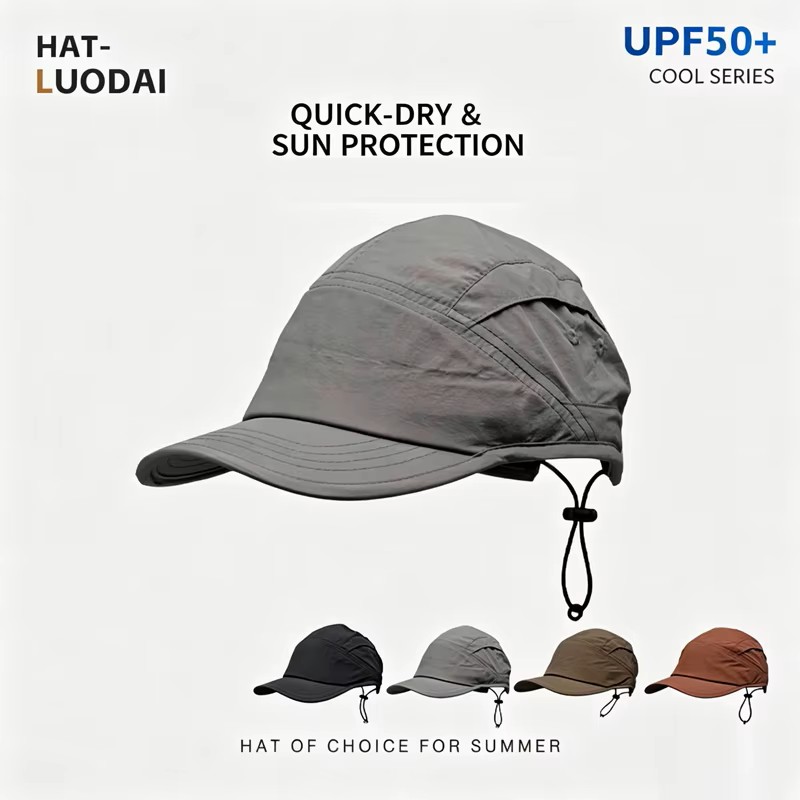Aquatic Sports Cap - ユニセックス クイックドライ ベースボールキャップ UPF50+ 日焼け防止 調整可能