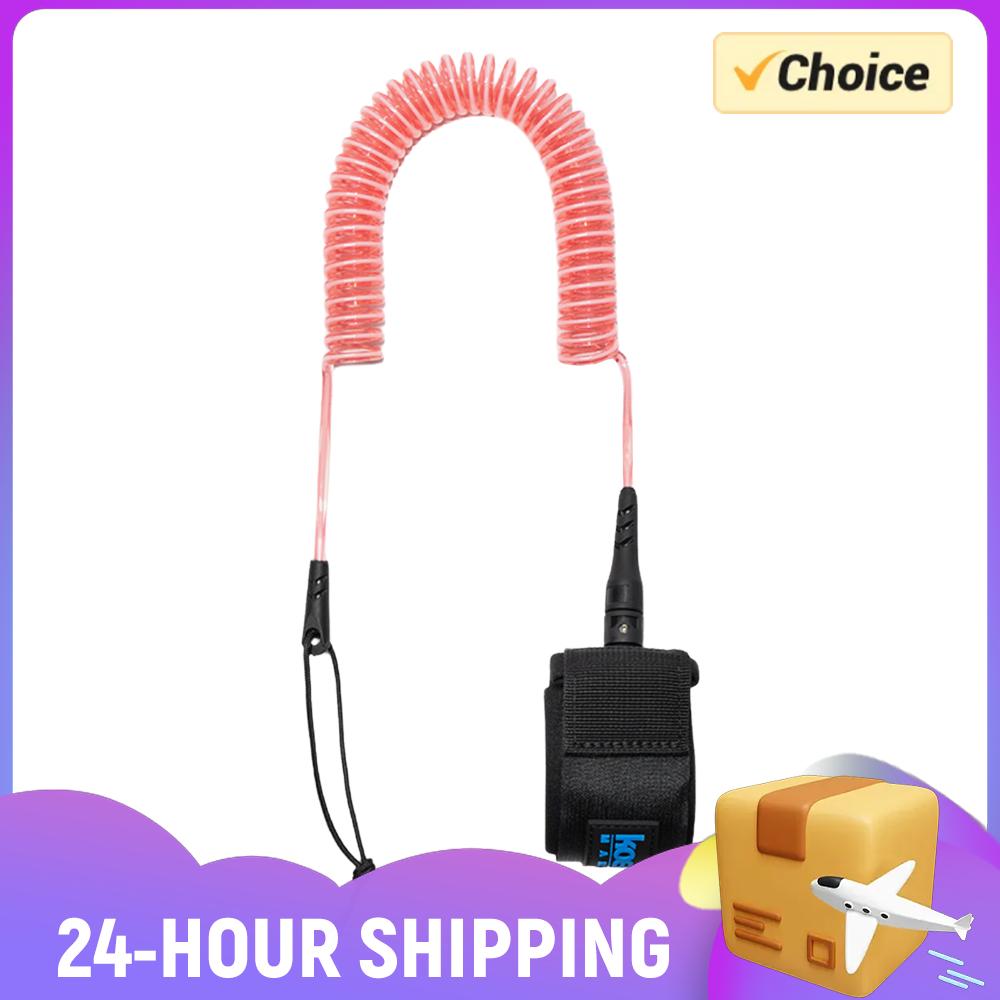 Stand Up Paddle Leash - コイル状SUPリーシュ スタンドアップパドルボード レッグロープ サーフボードリーシュ パドルボード用 ショートボード