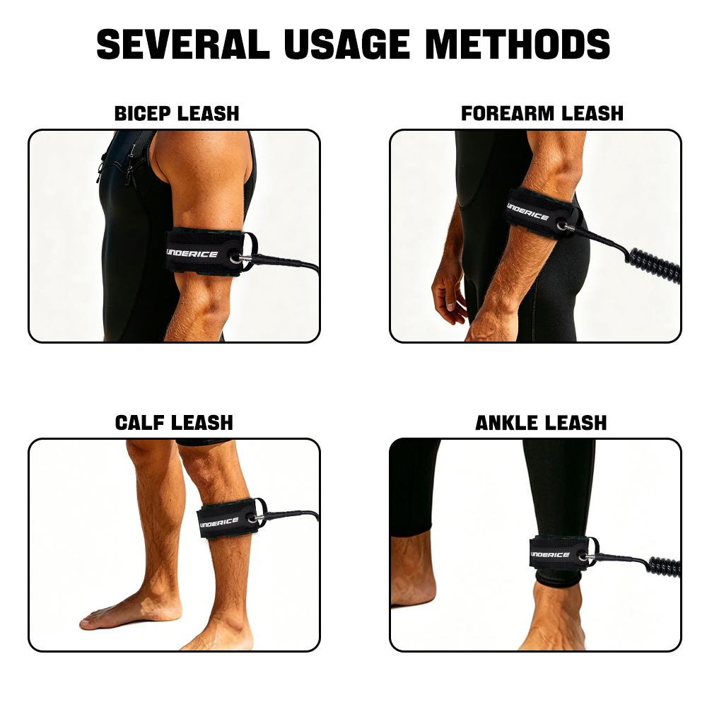 TPU サーフボード リーシュ 調節可能なコイル状上腕骨リー - Stand Up Paddle Leash のレビューと価格