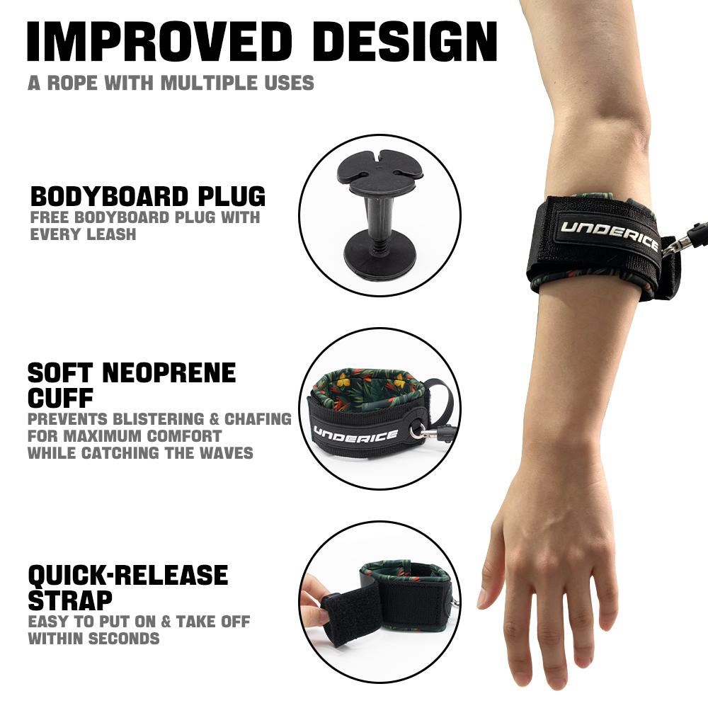 TPU サーフボード リーシュ 調節可能なコイル状上腕骨リー - Stand Up Paddle Leash のレビューと価格