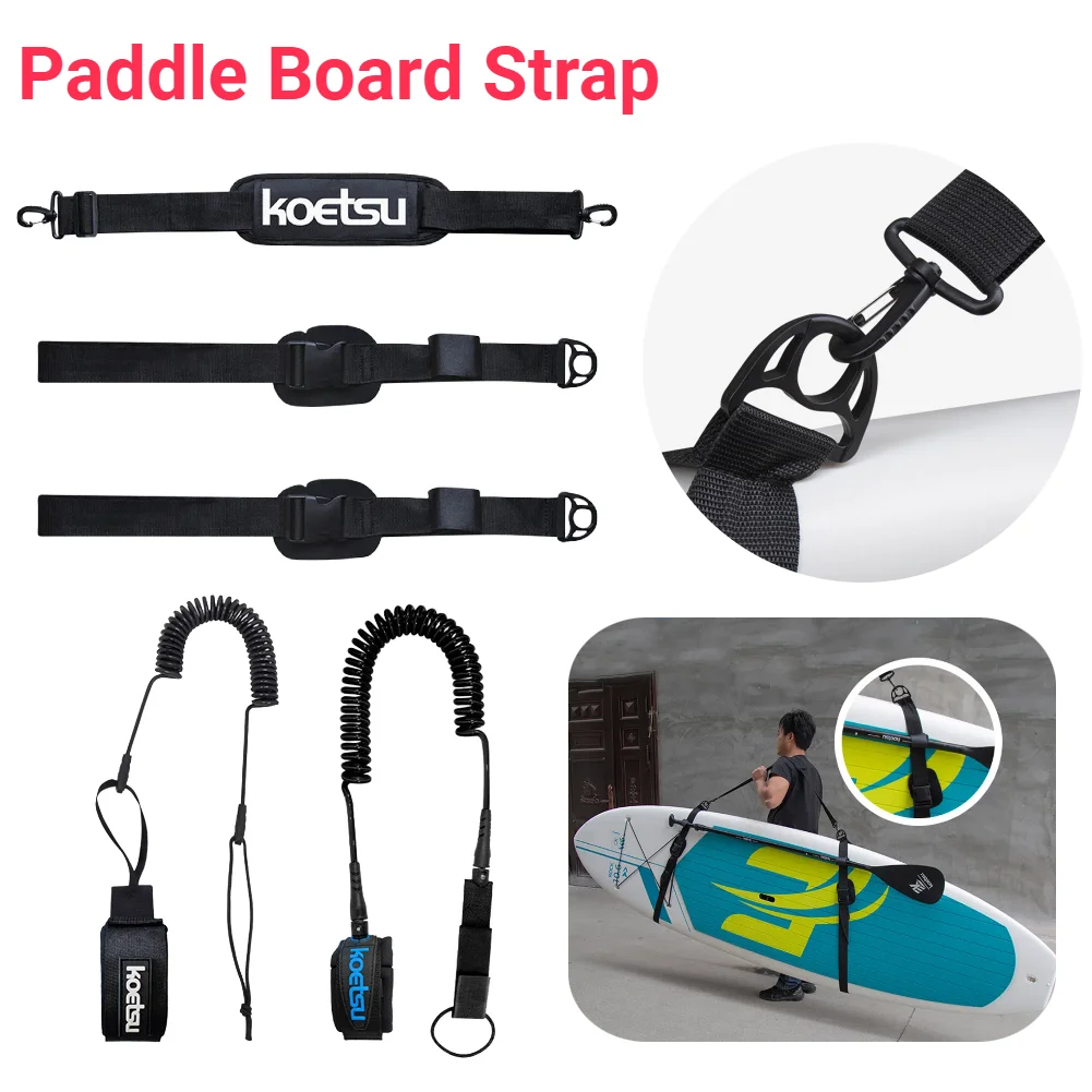 サーフボードショルダーストラップ調節可能なスタンドアップサー - Stand Up Paddle Leash のレビューと価格