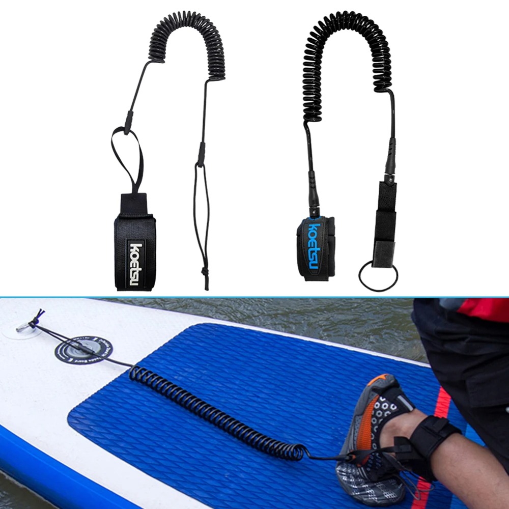 伸縮性のあるSUPボードフットレッグロープTPU実用的なカヤ - Stand Up Paddle Leash のレビューと価格