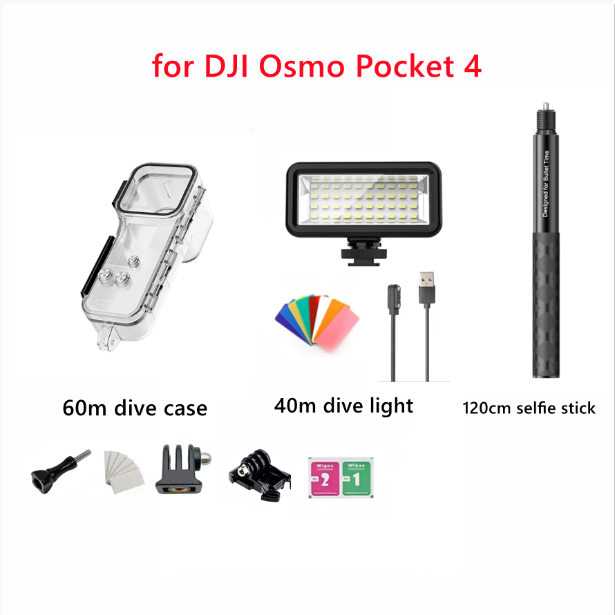 60M水中防水ケース DJI Osmo Pocket 4用  - Snorkel Dry Top のレビューと価格