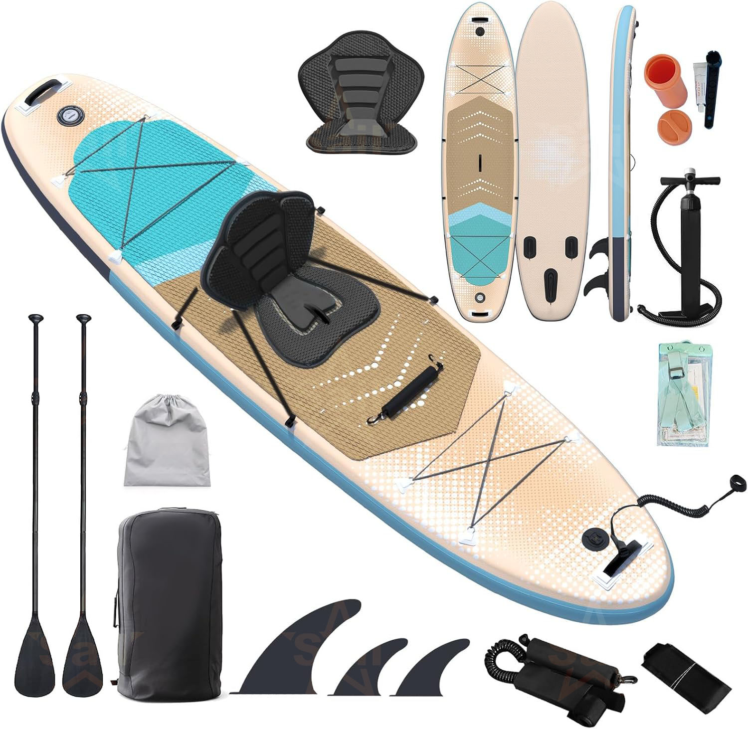 多目的インフレータブルスタンドアップパドルボード（SUP）コ - Stand Up Paddle Leash のレビューと価格