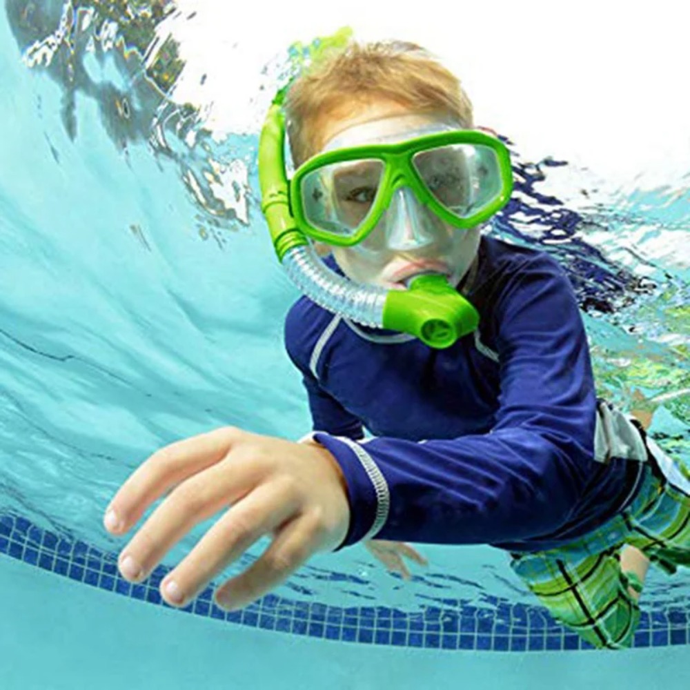 キッズシュノーケルセット スキューバシュノーケリングマスク  - Snorkel Dry Top のレビューと価格