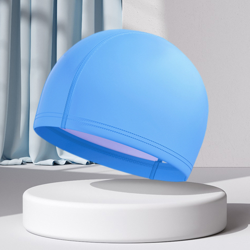 防水 PU スイミングキャップ 子供 大人用 高弾性 非拘束 - Aquatic Sports Cap のレビューと価格