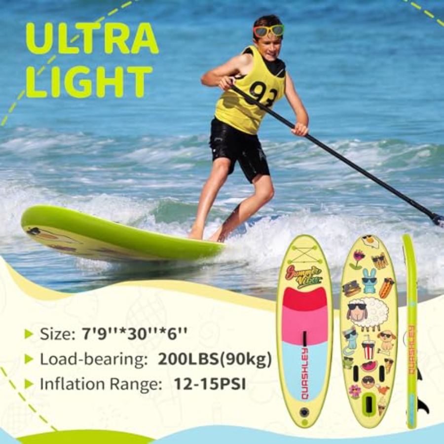 インフレータブルスタンドアップパドルボード、調節可能なパドル - Stand Up Paddle Leash のレビューと価格