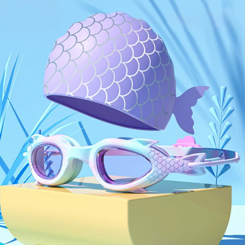 子供用スイミングゴーグル；防水・曇り止めシリコンスイミングキ - Aquatic Sports Cap のレビューと価格