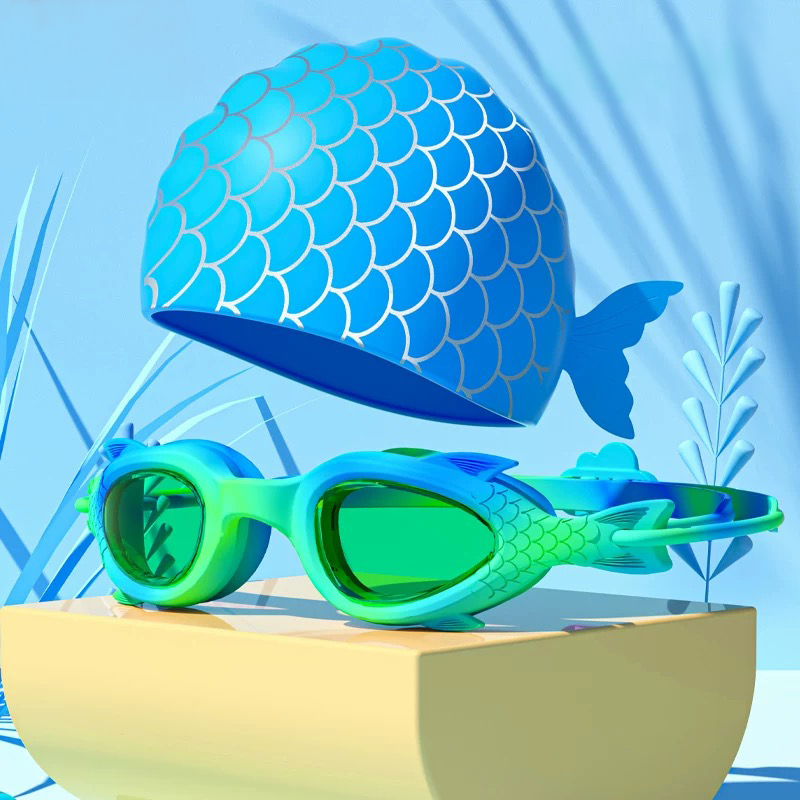 子供用スイミングゴーグル；防水・曇り止めシリコンスイミングキ - Aquatic Sports Cap のレビューと価格