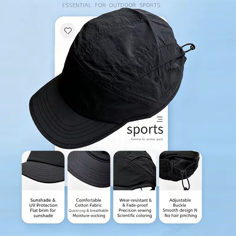 ユニセックス クイックドライ ベースボールキャップ UPF5 - Aquatic Sports Cap のレビューと価格