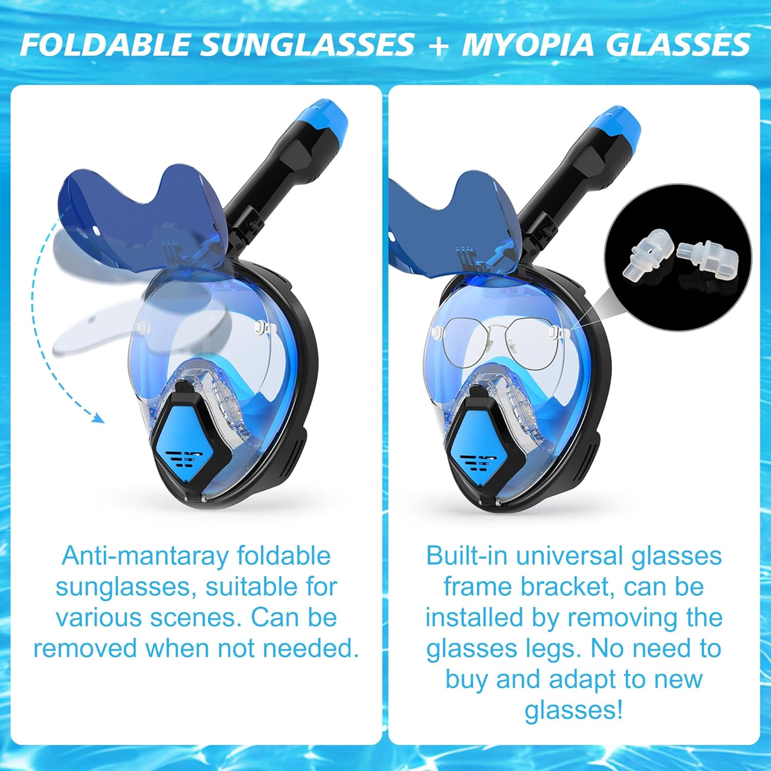 デビルフィッシュ フルフェイスシュノーケルマスク 大人用、ド - Snorkel Dry Top のレビューと価格