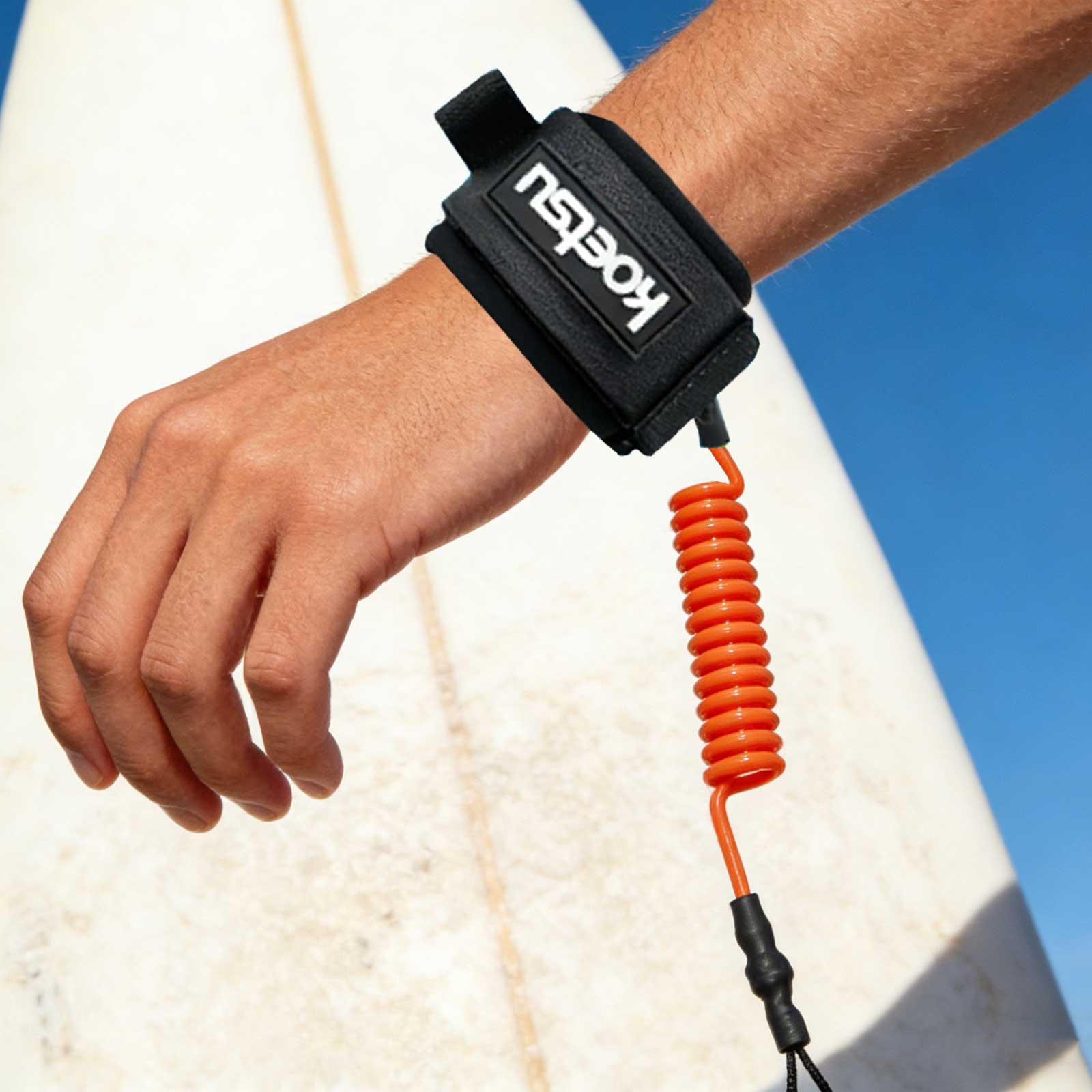 SUPパドルボードリーシュ TPU素材 強力コード サーフボ - Stand Up Paddle Leash のレビューと価格